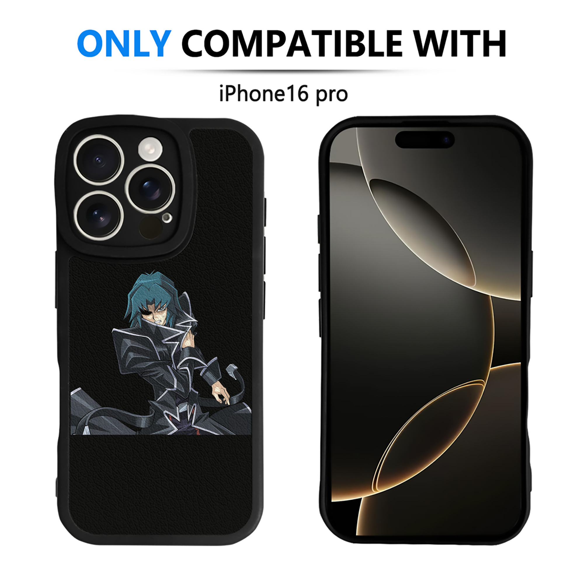 （画像用） 遊☆戯☆王 Yu-Gi-Oh! 【iPhone 16シリーズ対応】シリコンスマホケース（レザー調） 材質：シリコン